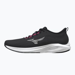 Buty do biegania damskie Mizuno Enerzy Runnerz 2 black/fuchsia purple/white. Czarne obuwie do biegania damskie Mizuno. Za 269.99 zł.