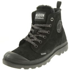 Buty sportowe Sneakersy damskie, Palladium Pampa Hi Zip WL. Czarne buty sportowe na co dzień damskie Palladium, bez wzorów, z materiału, trekkingowe. Za 509.99 zł.