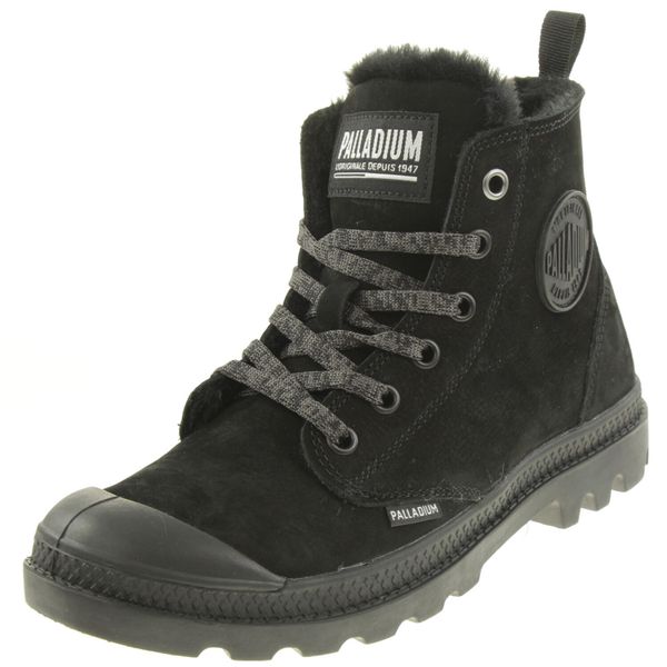 Buty sportowe Sneakersy damskie, Palladium Pampa Hi Zip WL. Czarne buty sportowe na co dzień damskie Palladium, bez wzorów, z materiału, trekkingowe. Za 509.99 zł.