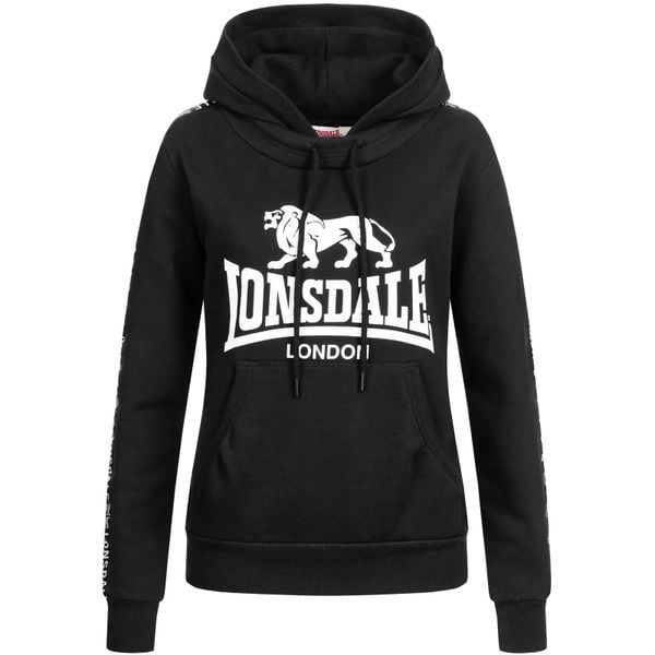 Bluza damska z kapturem Lonsdale Dihewyd. Czarne bluzy z kapturem damskie Lonsdale, xl, z dresówki. Za 279.00 zł.