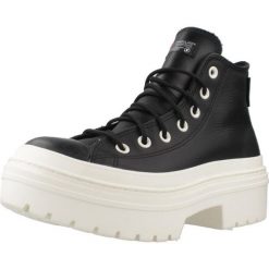 Buty CONVERSE CTAS LUGGED HEEL HI Czarny. Czarne buty sportowe na co dzień damskie Converse, bez wzorów, ze skóry. Za 380.99 zł.