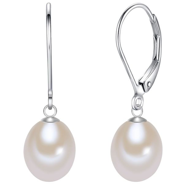 Lulu & Jane Srebro wysokiej pr óby Perła hodowlana słodkowodna Kolczyki koła 1 ct Damski. Białe kolczyki damskie Lulu & Jane, z perłą, srebrne. Za 229.99 zł.