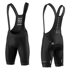 Spodenki rowerowe męskie Biemme Pro 26 na szelkach. Czarne szorty męskie Biemme, bez wzorów, z elastanu. Za 489.00 zł.