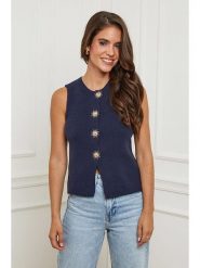 L'armoire de Suzette Kamizelka w kolorze granatowym rozmiar: 38/40. Niebieskie kamizelki damskie L'armoire de Suzette, l. Za 135.45 zł.