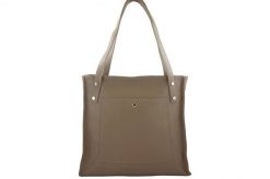 Shopperka skórzana BARBERINI'S c. beżowa 914-9. Brązowe shopper bag damskie Barberinis, bez wzorów, ze skóry, na ramię, małe, bez dodatków. Za 289.99 zł.