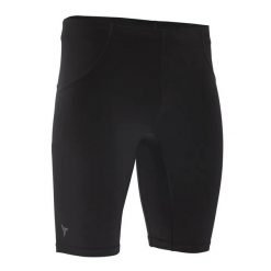 Elastyczne spodenki Silvini Lugano. Czarne szorty męskie Silvini, z materiału, bez kołnierzyka. Za 139.99 zł.