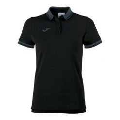 Koszulka polo do tenisa damska Joma Bali II. Czarne bluzki damskie Joma, l, bez wzorów, sportowe, bez kołnierzyka, bez ramiączek. Za 162.10 zł.