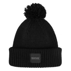 Czapka Unisex Dla Dorosłych Pompon Connora. Czarne czapki zimowe damskie Regatta. Za 51.99 zł.