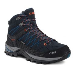Buty trekkingowe męskie CMP Rigel Mid Wp. Czarne buty trekkingowe męskie CMP, bez zapięcia, trekkingowe. Za 399.99 zł.