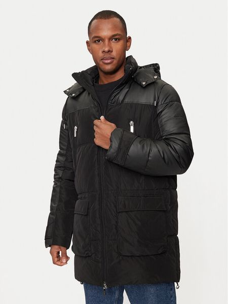 KARL LAGERFELD Kurtka puchowa 455001 544501 Czarny Regular Fit. Czarne kurtki męskie Karl Lagerfeld, m, bez wzorów, z puchu, bez kaptura. Za 1,849.00 zł.