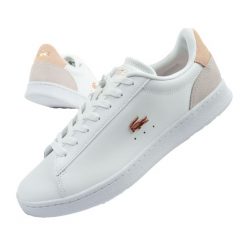 Buty sportowe trampki damskie Lacoste Carnaby. Białe trampki i tenisówki damskie Lacoste, bez wzorów. Za 419.00 zł.