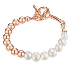 Lulu & Jane Mosiadz Perła hodowlana słodkowodna Bransoletki 1 ct Damski. Białe bransoletki damskie Lulu & Jane, z mosiądzu. Za 79.99 zł.