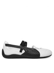 Puma Baleriny Speedcat Ballet Lthr Wns 406144 03 Biały. Białe baleriny damskie Puma, bez wzorów, ze skóry, bez obcasa. Za 398.99 zł.