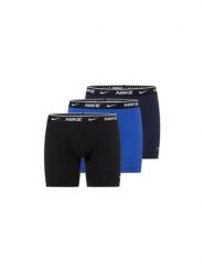 Nike Bokserki w 3-paku Mężczyźni Bawełna czarny|niebieski, XL. Czarne bokserki męskie Nike, bez wzorów, z bawełny. Za 179.95 zł.