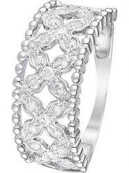 CARATELLI Złoty pierścionek "Dahlia" z diamentami rozmiar: 60. Szare pierścionki damskie CARATELLI, z diamentem, złote. Za 2,159.07 zł.