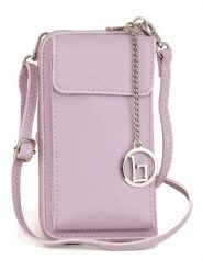 Lia Biassoni Skórzana torebka "Cerca" w kolorze fioletowym na telefon - 11 x 19 x 4 cm rozmiar: onesize. Różowe torebki klasyczne damskie Lia Biassoni, bez wzorów, z materiału, bez dodatków. Za 173.99 zł.