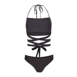 Strój kąpielowy dwuczęściowy damski O'Neill Jen Maoi Bikini. Czarne bikini damskie O'neill, bez wzorów. Za 159.99 zł.