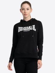 Bluza damska z kapturem Lonsdale Flookburgh. Czarne bluzy z kapturem damskie Lonsdale, m. Za 227.00 zł.