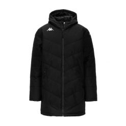 Kurtka puchowa Kappa Giambolo. Czarne kurtki męskie Kappa, m, bez wzorów, z poliesteru, bez kaptura. Za 474.00 zł.