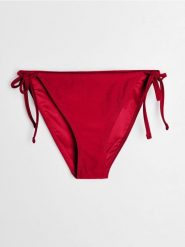 Dół od bikini wiązany po bokach - czerwony. Czerwone bikini damskie Sinsay, bez wzorów. Za 9.99 zł.