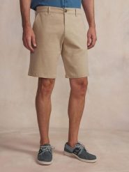 Szorty bermudzkie TBS Pavlober. Brązowe szorty damskie Tbs, bez wzorów, z bawełny, eleganckie. Za 283.00 zł.