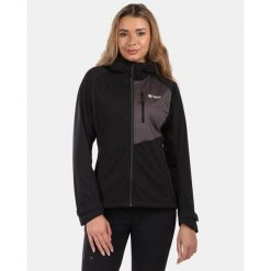Damska kurtka softshell Kilpi BELTRA-W. Czarne kurtki damskie Kilpi, xl, bez wzorów, z softshellu, bez kaptura. Za 473.69 zł.