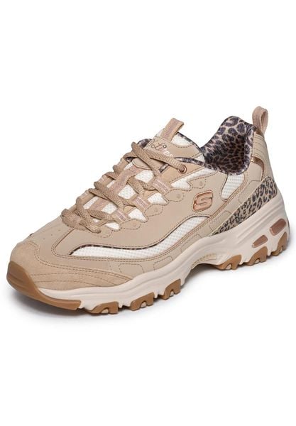 Buty sportowe Skechers D'lites-wild Charm. Buty sportowe na co dzień damskie Skechers, bez wzorów, z materiału, na fitness i siłownię. Za 490.00 zł.