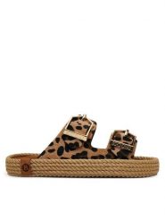 Bohonomad Espadryle Sydney SYD.12-LEO Brązowy. Brązowe espadryle damskie Bohonomad, bez wzorów, ze skóry, bez obcasa. Za 269.99 zł.