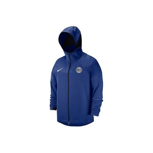 Bluza sportowa męska Nike Nba New York Knicks Showtime. Niebieskie bluzy sportowe męskie Nike, bez wzorów, sportowe, bez kołnierzyka, bez ramiączek. Za 389.00 zł.