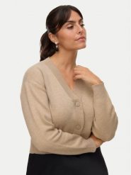 Vero Moda Kardigan Gold Art 10332210 Beżowy Regular Fit. Brązowe kardigany damskie Vero Moda, xl, bez wzorów, z wiskozy. Za 199.99 zł.