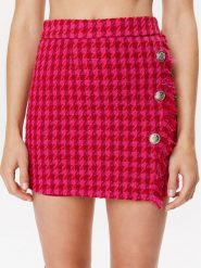 Liu Jo Spódnica mini MF3237 T3689 Różowy Regular Fit. Czerwone spódniczki damskie Liu Jo, bez wzorów, z syntetyku, mini. Za 699.99 zł.