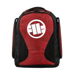 Plecak treningowy duży New Logo sportowy rozkładany plecak. Czarne plecaki męskie PITBULL, bez wzorów. Za 249.99 zł.