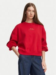 Tommy Hilfiger Bluza WW0WW51724 Czerwony Relaxed Fit. Czerwone bluzy bez kaptura damskie Tommy Hilfiger, l. Za 529.99 zł.