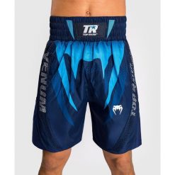 Szorty Box Venum x Top Range. Niebieskie szorty damskie VENUM, bez wzorów, sportowe. Za 299.99 zł.
