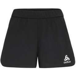 Spodenki damskie do biegania Zeroweight 3 inch. Czarne szorty damskie Odlo, bez wzorów, sportowe. W wyprzedaży za 180.45 zł.