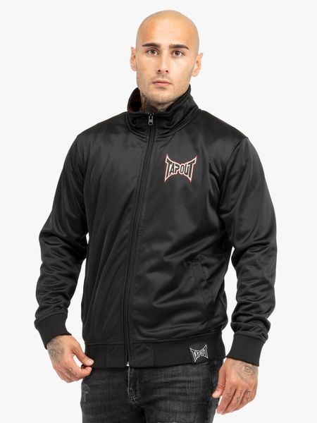 Kurtka z dresu Tapout Temacula. Czarne kurtki treningowe męskie TAPOUT, l, bez wzorów, z dresówki. Za 245.50 zł.