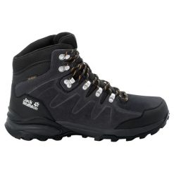 Buty trekkingowe męskie Jack Wolfskin Refugio Texapore Mid. Czarne buty trekkingowe męskie Jack Wolfskin, z materiału, za kostkę, bez zapięcia, trekkingowe. Za 429.99 zł.