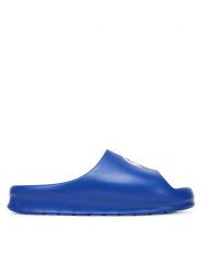 Lacoste Klapki 7-49CMA0024 Niebieski. Niebieskie klapki i japonki męskie Lacoste, z tworzywa sztucznego. Za 159.99 zł.