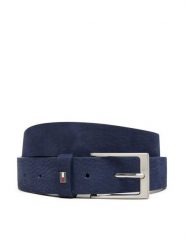 Tommy Hilfiger Pasek Męski Layton 3.5 Nubuck AM0AM13754 Granatowy. Niebieskie paski męskie Tommy Hilfiger, bez wzorów, z nubiku. Za 259.99 zł.