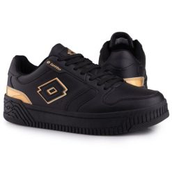 Buty damskie sportowe klasyczne SCOPI GC. Czarne buty sportowe na co dzień damskie Lotto, bez wzorów, z materiału, trekkingowe. Za 106.00 zł.