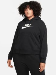 Nike Bluza w kolorze czarno-białym rozmiar: 1X. Białe bluzy z kapturem damskie Nike. Za 236.45 zł.