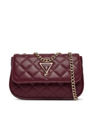 Guess Torebka J5YZ17 WGT10 Bordowy. Czerwone torebki klasyczne damskie Guess, z aplikacjami, ze skóry, bez dodatków. Za 264.99 zł.