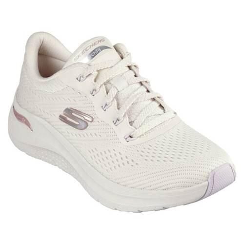 Buty do chodzenia damskie Skechers Arch Fit 2.0 Big League. Białe buty sportowe na co dzień damskie Skechers, bez wzorów, z gumy, trekkingowe. Za 563.00 zł.