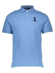 Hackett London Koszulka polo w kolorze błękitnym rozmiar: M. Niebieskie koszulki polo męskie Hackett London, m, bez wzorów, z bawełny, bez ramiączek. Za 195.99 zł.