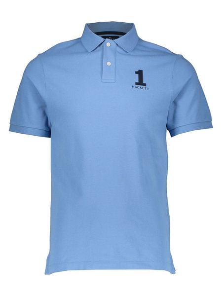 Hackett London Koszulka polo w kolorze błękitnym rozmiar: M. Niebieskie koszulki polo męskie Hackett London, m, bez wzorów, z bawełny, bez ramiączek. Za 119.95 zł.