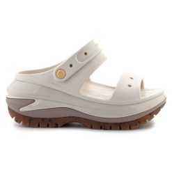 Klapki Crocs Classic Mega Crush Clog 207989-214 beżowy. Brązowe klapki damskie bez wzorów, bez obcasa. Za 449.26 zł.