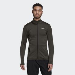 Bluza adidas Terrex Multi Primegreen Full-Zip Fleece. Szare bluzy bez kaptura męskie Adidas, m, z softshellu. Za 292.05 zł.