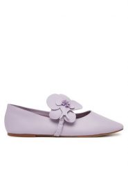 Aldo Baleriny Floralina 13966793 Fioletowy. Fioletowe baleriny damskie Aldo, bez wzorów, ze skóry, bez obcasa. Za 269.99 zł.