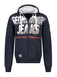 Geographical Norway Bluza "Gasper" w kolorze granatowym rozmiar: M. Niebieskie bluzy z kapturem męskie Geographical Norway, m. Za 131.74 zł.
