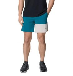 Męskie szorty Columbia Hike Color Block Short 207200436. Niebieskie szorty męskie Columbia, z elastanu, bez kołnierzyka. Za 142.40 zł.